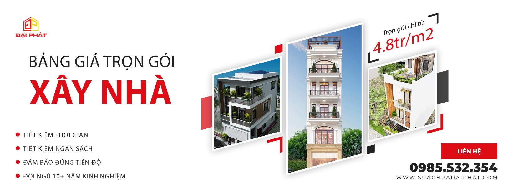 Bảng giá xây nhà trọn gói thành phố Hồ Chí Minh